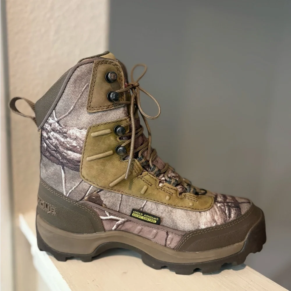 Under Armour Brow Tine Womens sz 6 Hunting Boots 800 Gram Gore-Tex Camouflage - Picture 5 of 9